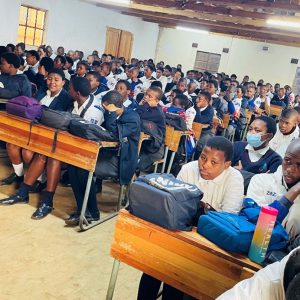 Alfred Nzo Youth Forum donates stationary to Cangci Tech learners